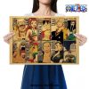 one piece character profile kraft paper poster 166 - One Piece Gifts Store