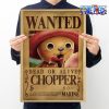 one piece chopper wanted kraft paper poster 117 - One Piece Gifts Store