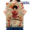 one piece luffy smoke kraft paper poster 770 - One Piece Gifts