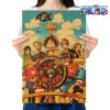 one piece luffy team kraft paper poster 260 - One Piece Gifts Store