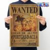 one piece portgas d ace wanted kraft paper poster 405 - One Piece Gifts Store