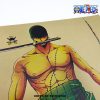 one piece roronoa zoro three sword kraft paper poster 925 - One Piece Gifts Store