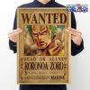 one piece roronoa zoro wanted kraft paper poster 403 - One Piece Gifts Store