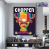 one piece wall art chopper 3d canvas 636 - One Piece Gifts Store