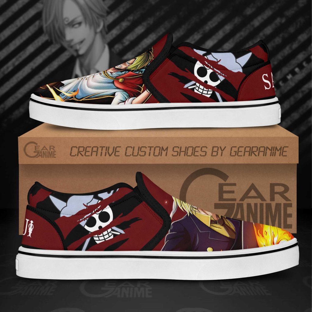 sanji one piece slip ons gearanime 2 - One Piece Gifts