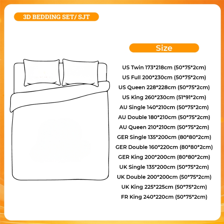 3D BEDDING SET - One Piece Gifts